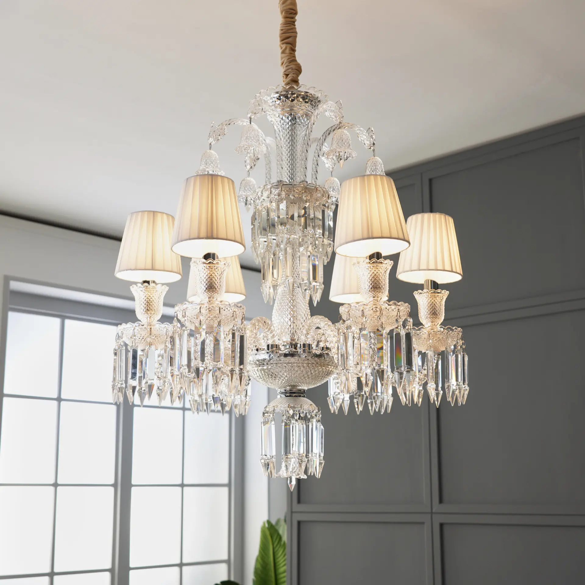 Wholesale Price Modern Luxury OEM ODM Led Ceiling Pendant Fixture Light Lamp Crystal Chandelier With Gold Black for Salon Hotel