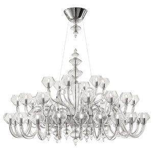 Luxury Venetian Crystal Blown Glass Chandelier Magritte Style High End Designer Pendant Light for Hotel Villa Living Room